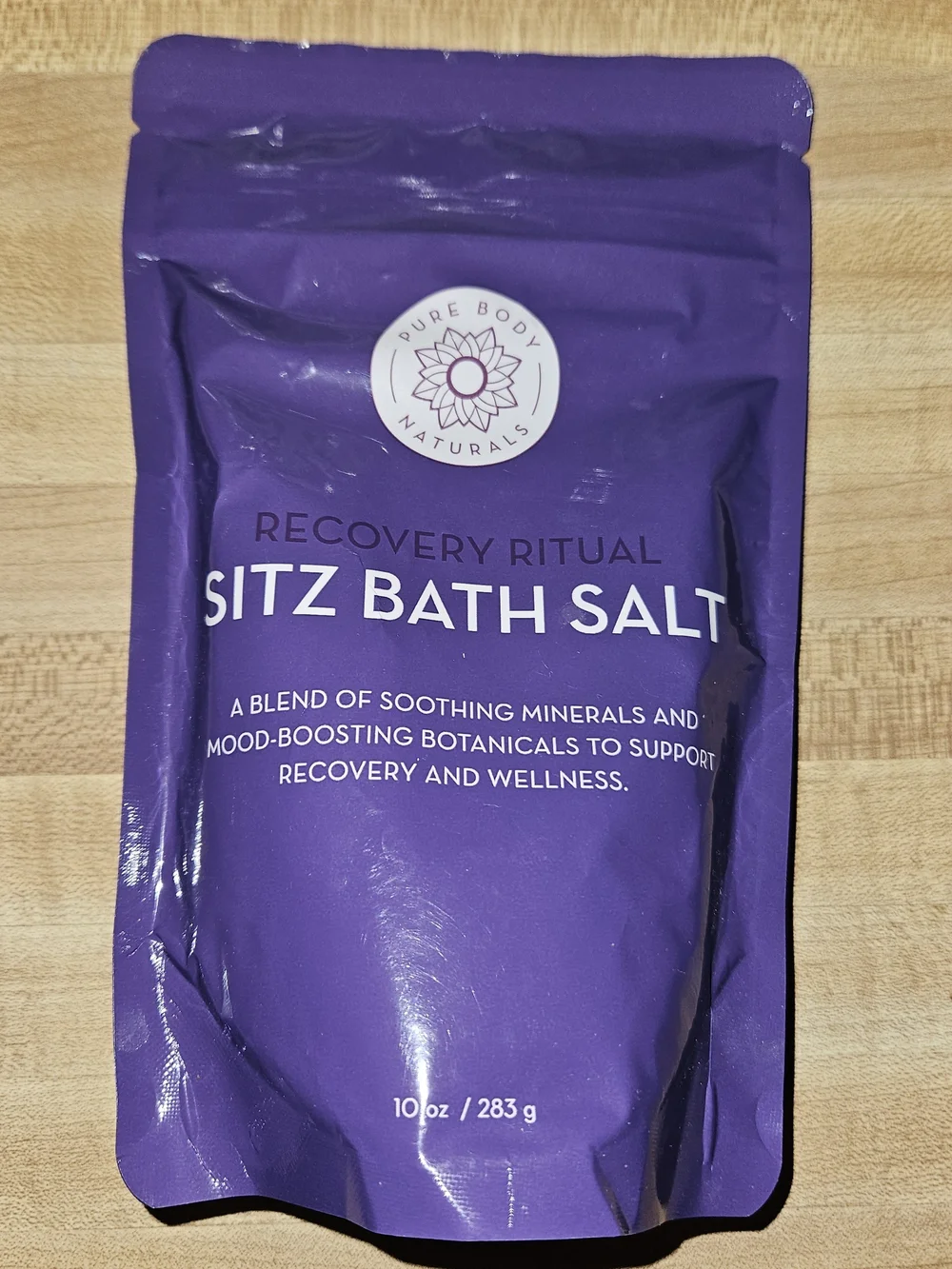 Pure Body Naturals Recovery Ritual Sitz Bath Salt 10 oz Postpartum Birth Pregnac